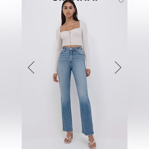 New Jonathan Simkhai Amelia Denim Jeans size 24 New - Picture 2 of 6